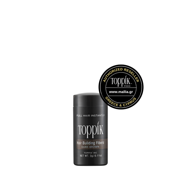 toppik hair fibers travel size dark brown color 3gr