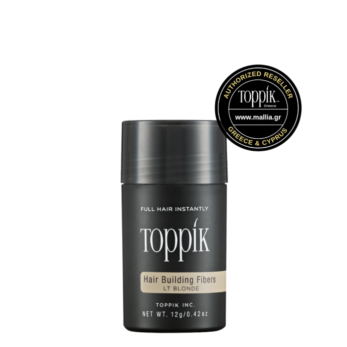 toppik hair fibers regular size light blonde color 12gr