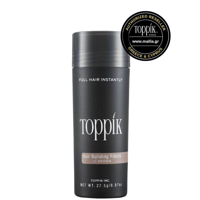 toppik hair fibers economy size light brown color 27.5gr