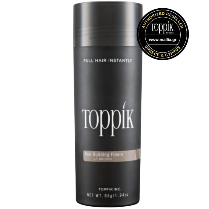 toppik hair fibers economy size light brown color 55gr