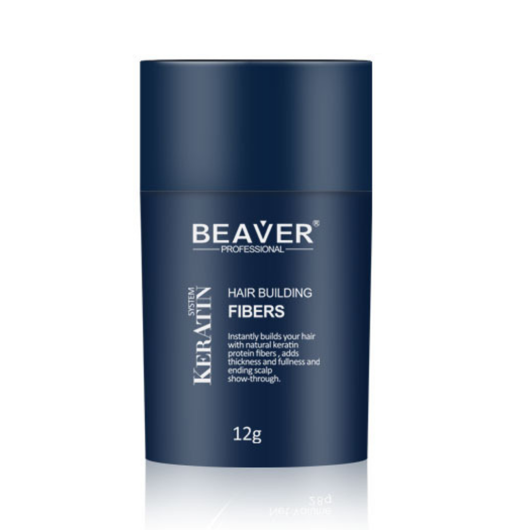 Beaver Keratin Hair Building Fibers Dark Brown 12gr Mallia