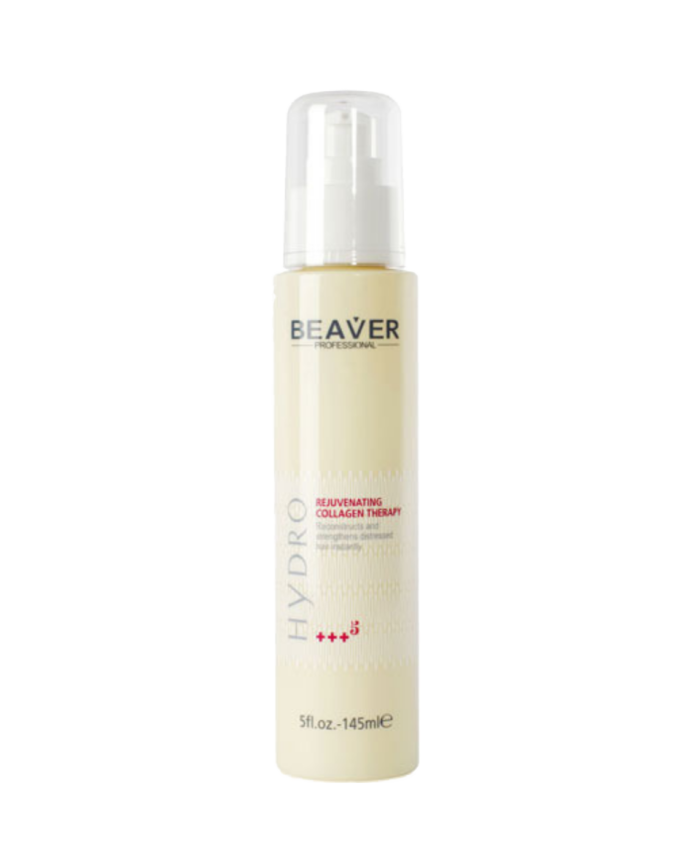 Beaver Rejuvenating Collagen Therapy 145ml, θεραπεία κολλαγόνου για άτονα, ξηρά, βαμμένα, κατεστραμμένα μαλλιά με ψαλίδα