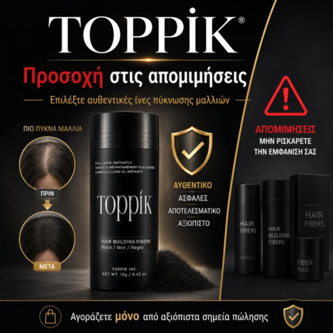 Αυθεντικό προιόν πύκνωσης μαλλιων toppik
